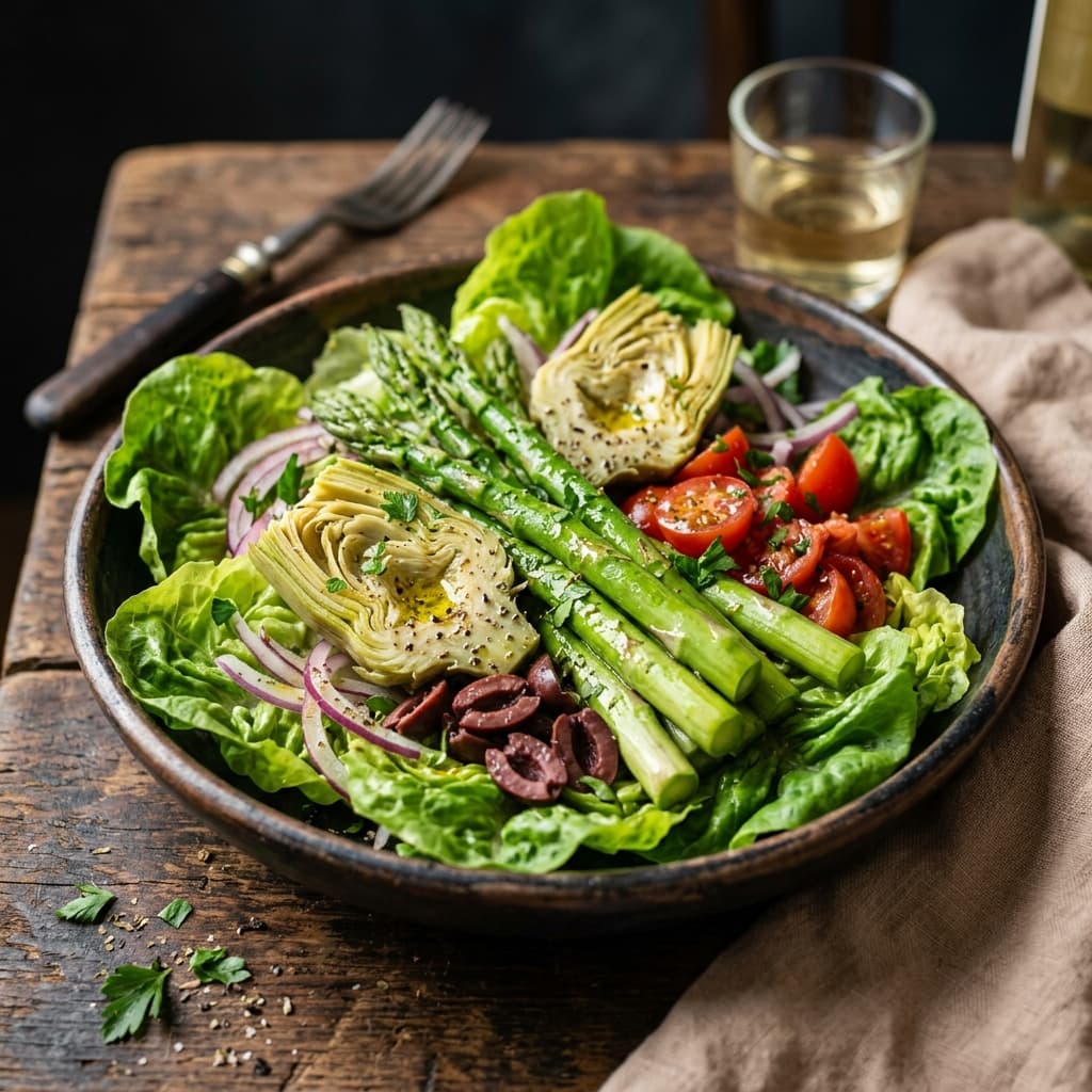 Asparagus & Artichoke Salad